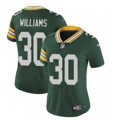Nike Packers #30 Jamaal Williams Green Team Color Womens Stitched NFL Vapor Untouchable Limited Jersey