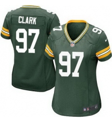 Nike Packers #97 Kenny Clark Green Team Color Womens Stitched NFL Elite Jersey