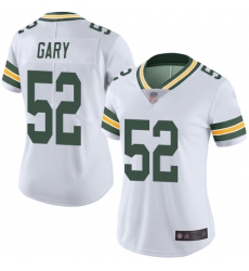 Packers 52 Rashan Gary White Women Stitched Football Vapor Untouchable Limited Jersey