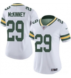 Women Green Bay Packers 29 Xavier McKinney White Vapor Untouchable Limited Stitched Jersey