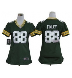 Women Green Bay Packers 88# Jermichael Finley Green Jerseys