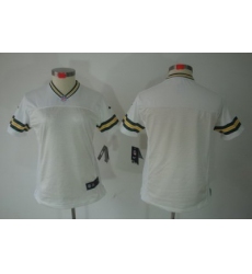 Women Green Bay Packers Blank White Color[NIKE LIMITED Jersey]