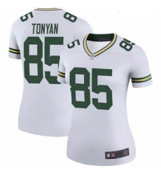 Women Green Bay Packers Robert Tonyan White Vapor Limited Jersey