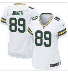 Women Nike Packers #89 James Jones White Stitched NFL Elite Jersey