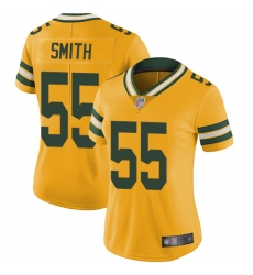 Women Packers 55 Za Darius Smith Yellow Stitched Football Limited Rush Jersey