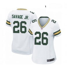 Womens Green Bay Packers 26 Darnell Savage Jr Game White Football Jersey