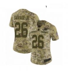 Womens Green Bay Packers 26 Darnell Savage Jr Limited Camo 2018 Salute to Service Football Jersey