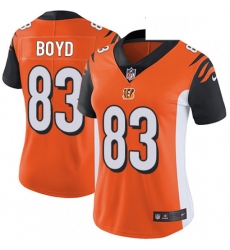 Womens Nike Cincinnati Bengals 83 Tyler Boyd Vapor Untouchable Limited Orange Alternate NFL Jersey
