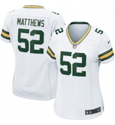Womens Nike Green Bay Packers 52 Clay Matthews Game White NFL Jersey