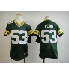 Nike Packers #53 Nick Perry Green Team Color Youth Stitched NFL Elite Jersey