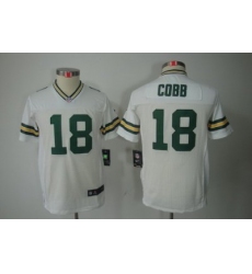 Nike Youth Green Bay Packers #18 Cobb White Color[Youth Limited Jerseys]