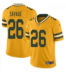 Packers #26 Darnell Savage Yellow Youth Stitched Football Limited Rush Jersey