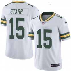Youth Nike Green Bay Packers 15 Bart Starr Elite White NFL Jersey