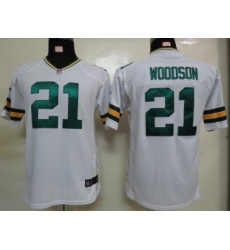 Youth Nike Green Bay Packers #21 Charles Woodson Green Nike NFL Jerseys