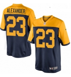 Youth Nike Green Bay Packers 23 Jaire Alexander Limited Navy Blue Alternate NFL Jersey