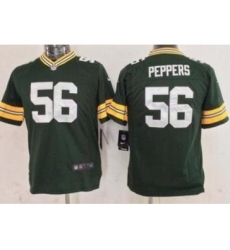Youth Nike Green Bay Packers 56 Julius Peppers Green NFL Jersey