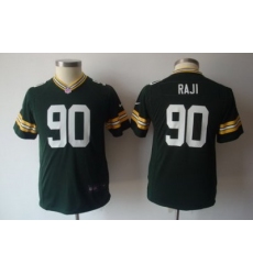 Youth Nike NFL Green Bay Packers #90 Raji Green Jerseys