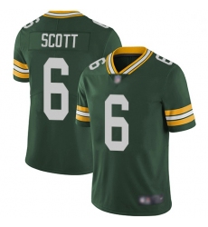 Youth Packers 6 JK Scott Green Team Color Stitched Football Vapor Untouchable Limited Jersey
