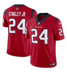 Men Houston Texans 24 Derek Stingley Jr  Red 2023 F U S E Vapor Untouchable Stitched Football Jersey