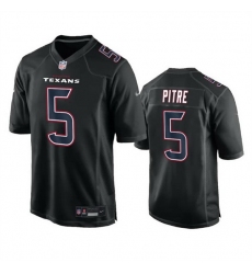 Men Houston Texans 5 Jalen Pitre Black Fashion Vapor Untouchable Limited Stitched Football Jersey