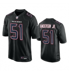 Men Houston Texans 51 Will Anderson Jr  Black Fashion Vapor Untouchable Limited Stitched Football Jersey