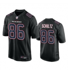 Men Houston Texans 86 Dalton Schultz Black Fashion Vapor Untouchable Limited Stitched Football Jersey