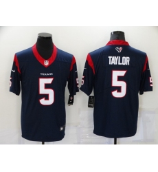 Men Houston Texans  Tyrod Taylor 5 Nike Navy Vapor Limited Jersey