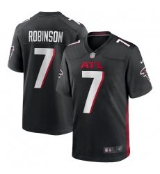Men Nike Atlanta Falcons #7 Bijan Robinson Black 2023 NFL Draft Vapor Limited Jersey