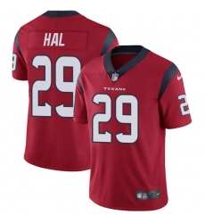Men Nike Texans #29 Andre Hal Red Alternate Stitched NFL Vapor Untouchable Limited Jersey