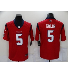 Men's Houston Texans Tyrod Taylor 5 Nike Red Vapor Limited Jersey