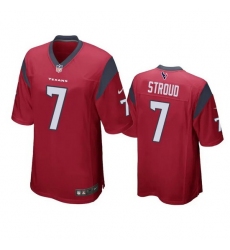 Women Houston Texans 7 C J  Stroud Red Stitched Game Jersey