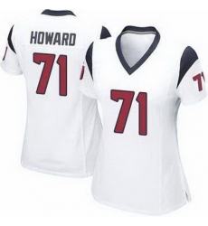 Women Houston Texans Tytus Howard #71 White Vapor Limited Stitched NFL Jersey