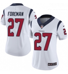 Womens Nike Houston Texans 27 DOnta Foreman Elite White NFL Jersey