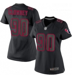 Womens Nike Houston Texans 90 Jadeveon Clowney Limited Black Impact NFL Jersey