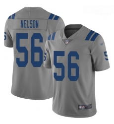 Colts 56 Quenton Nelson Gray Men Stitched Football Limited Inverted Legend Jersey