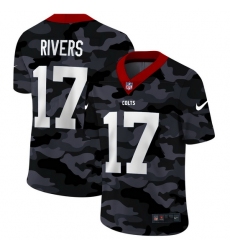 Indianapolis Colts 17 Philip Rivers Men Nike 2020 Black CAMO Vapor Untouchable Limited Stitched NFL Jersey