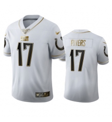 Indianapolis Colts 17 Philip Rivers Men Nike White Golden Edition Vapor Limited NFL 100 Jersey