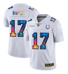 Indianapolis Colts 17 Philip Rivers Men White Nike Multi Color 2020 NFL Crucial Catch Limited NFL Jersey
