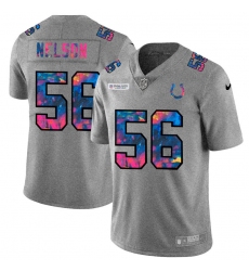 Indianapolis Colts 56 Quenton Nelson Men Nike Multi Color 2020 NFL Crucial Catch NFL Jersey Greyheather