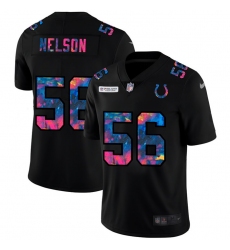 Indianapolis Colts 56 Quenton Nelson Men Nike Multi Color Black 2020 NFL Crucial Catch Vapor Untouchable Limited Jersey