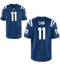 Men Colts #11 Deon Cain Blue Elite Jersey