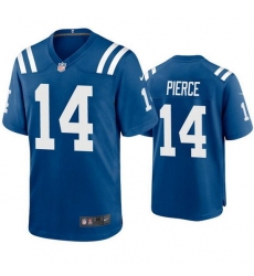 Men Indianapolis Colts 14 Alec Pierce Blue Stitched Football Jersey