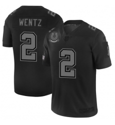 Men Indianapolis Colts 2 Carson Wentz Men Nike Black 2019 Salute to Service Limited Stitched NFL Jersey