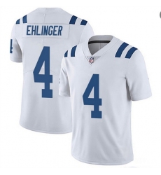 Men Indianapolis Colts 4 Sam Ehlinger White Vapor Untouchable Stitched Jersey