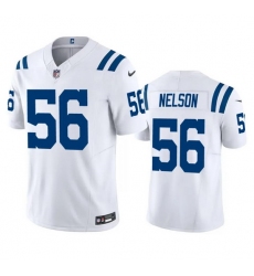 Men Indianapolis Colts 56 Quenton Nelson White 2023 F U S E Vapor Untouchable Stitched Football Jersey