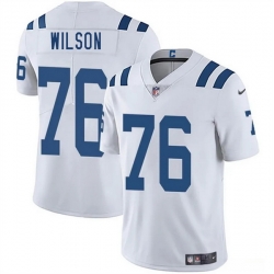 Men Indianapolis Colts 76 Jack Wilson White 2025 Vapor Limited Stitched Football Jersey