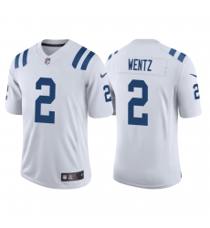 Men Indianapolis Colts Carson Wentz 2 White Vapor Limited Jersey
