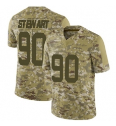 Men Indianapolis Colts Grover Stewart 90 2018 Salute To Service NFL Limited Jersey