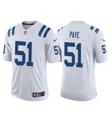 Men Indianapolis Colts Kwity Paye 51 White 2021 Vapor Untouchable Limited Stitched NFL Jersey