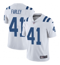 Men Nike Colts #41 Matthias Farley White Stitched NFL Vapor Untouchable Limited Jersey